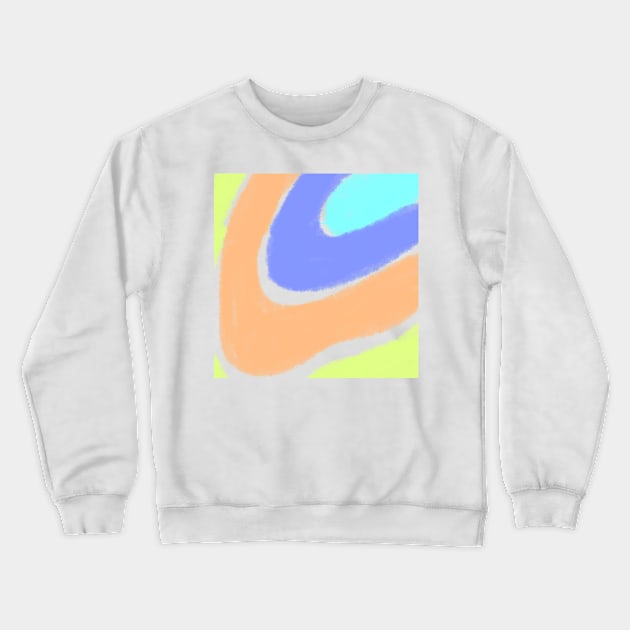 Orange blue purple watercolor art Crewneck Sweatshirt by Simplecooldesignss